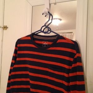 GAP Long Sleeved Striped Lived-In Shirt